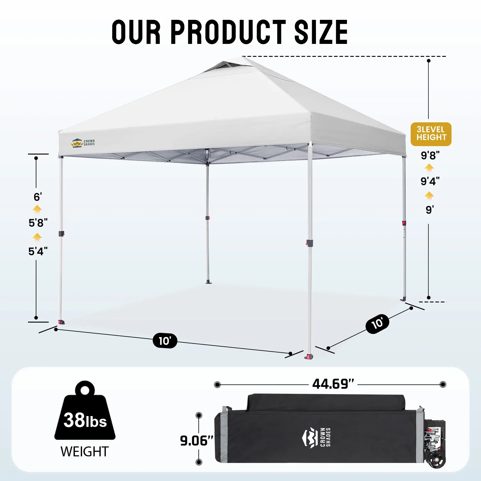CenterLOK® 10' x 10' One-Push Canopy